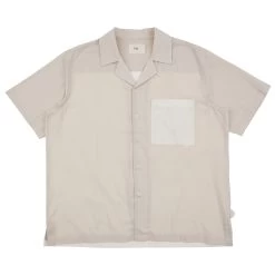 2 Tone Soft Collar Shirt - Chalk