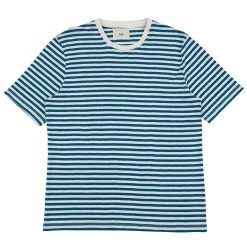 Classic Stripe Tee - Ocean Blue/ Ecru