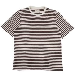 Classic Stripe Tee - Ash Brown/ Ecru