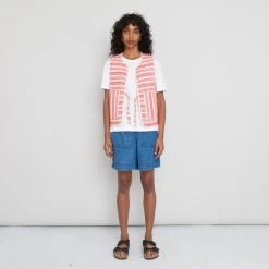 Gilet Women's - Ecru Vermilion Track Weave