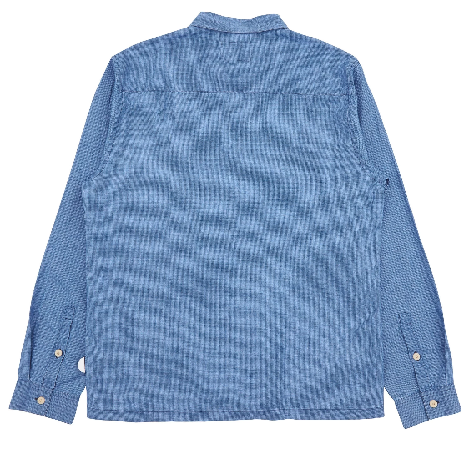 Patch Shirt - Light Indigo Waffle 10 Patch Shirt - Light Indigo Waffle - Image 8
