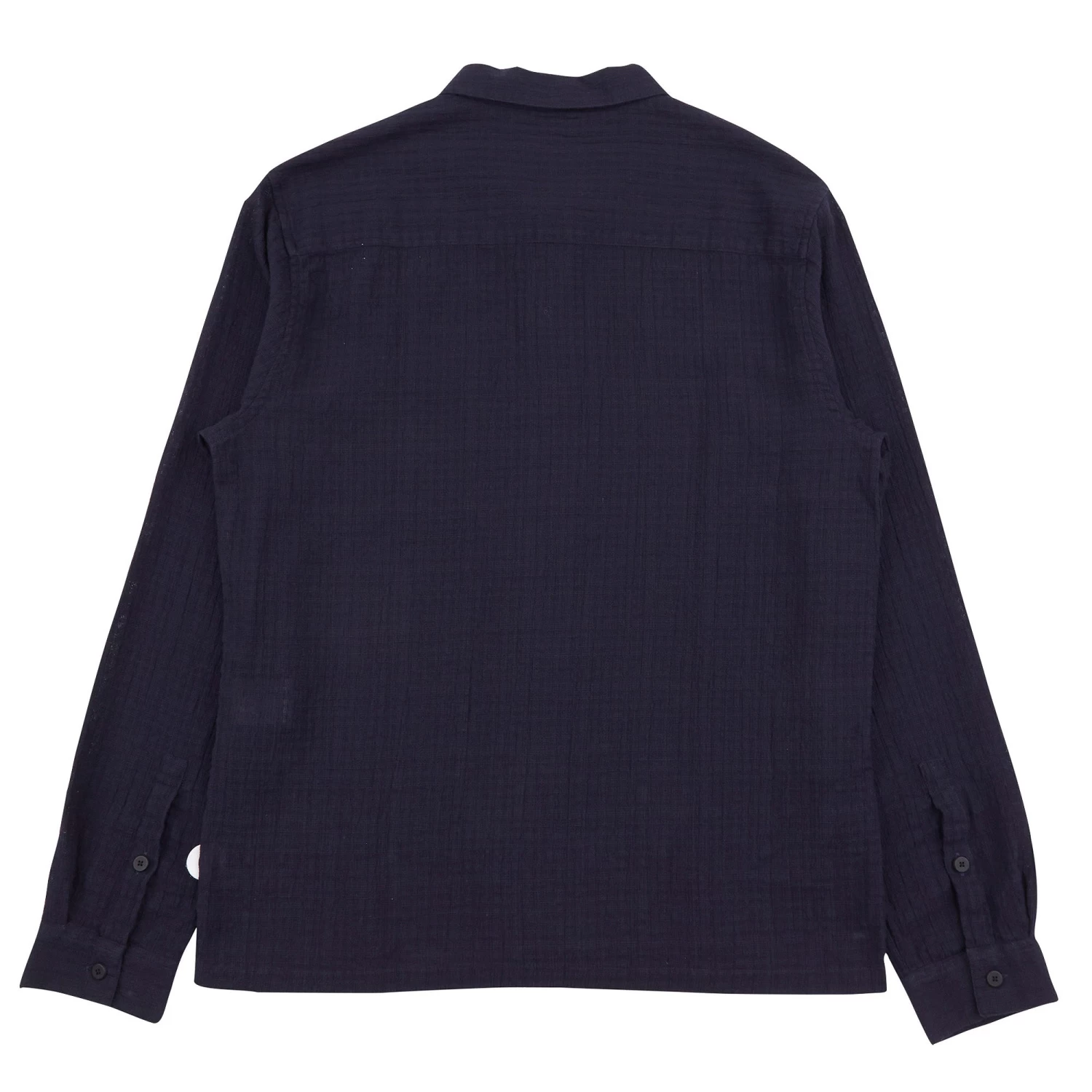 Patch Shirt - Navy Open Weave Check 8 Patch Shirt - Navy Open Weave Check - Image 6