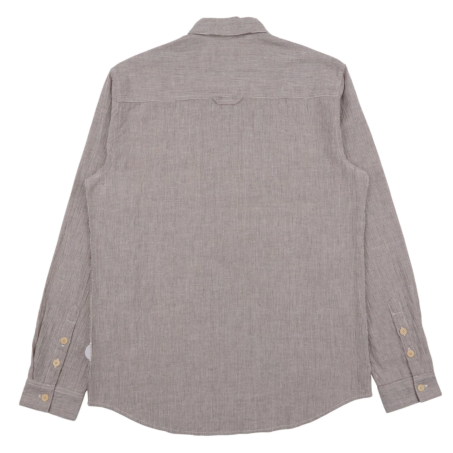 Relaxed Fit Shirt - Brown Fine Stripe 4 Relaxed Fit Shirt - Brown Fine Stripe - Image 2