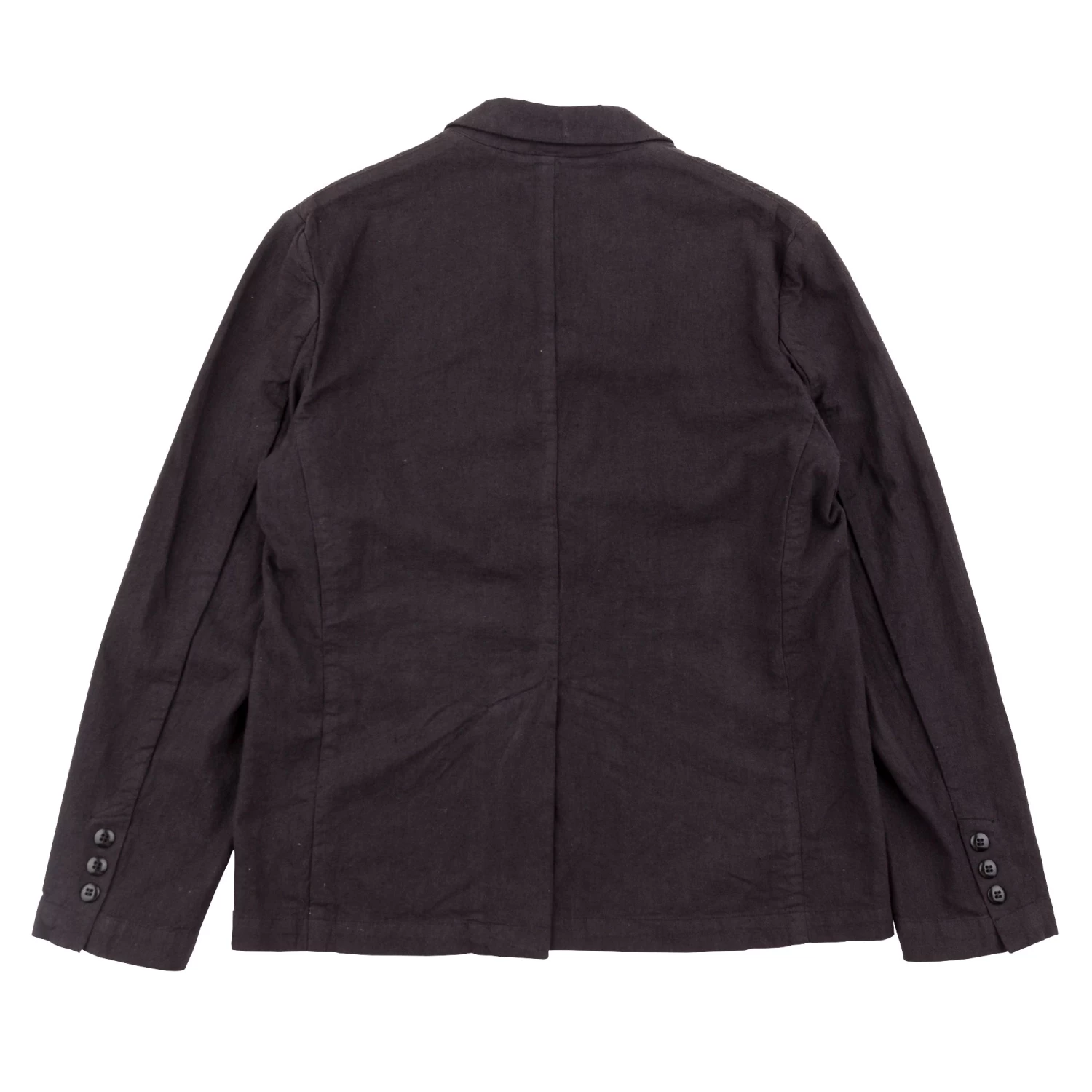 Cotton Linen Blazer - Soft Black 9 Cotton Linen Blazer - Soft Black - Image 7