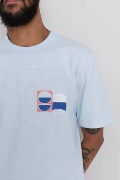 Slub Embroidery Tee - Ice Blue Moon DP -Folk Store PRODUCT SLOT 3 928583 6C9EBFC92CBC166DC5549507C9F777E6FB27BB4AEEC7C8F13A98333703A8E4292CB3DA20DFDD7D11082A43403D4EFCE3607A14E27A2E53396F2093A97EA3D545