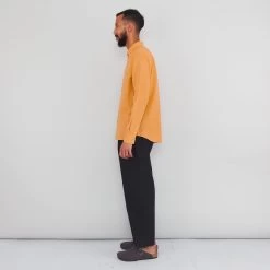 Relaxed Fit Shirt - Ochre Linen Grid -Folk Store PRODUCT SLOT 4 895962 6C9EBFC92CBC166DC5549507C9F777E6FB27BB4AEEC7C8F13A98333703A8E4292CB3DA20DFDD7D11082A43403D4EFCE3607A14E27A2E53396F2093A97EA3D545