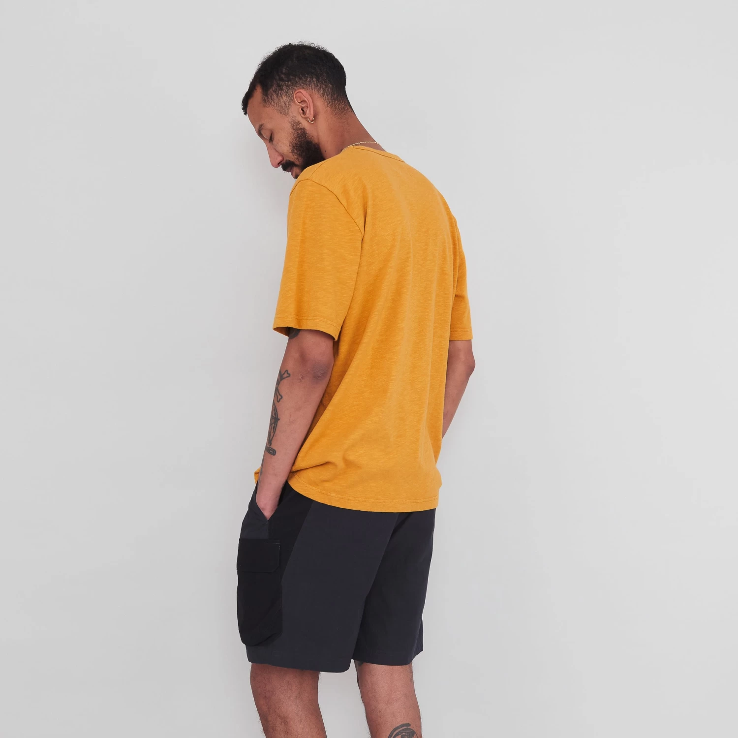 Slub Tee - Ochre 5 Slub Tee - Ochre - Image 3
