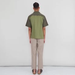 2 Tone Soft Collar Shirt - Olive -Folk Store PRODUCT SWATCH 895973 6C9EBFC92CBC166DC5549507C9F777E6FB27BB4AEEC7C8F13A98333703A8E4292CB3DA20DFDD7D11082A43403D4EFCE3607A14E27A2E53396F2093A97EA3D545