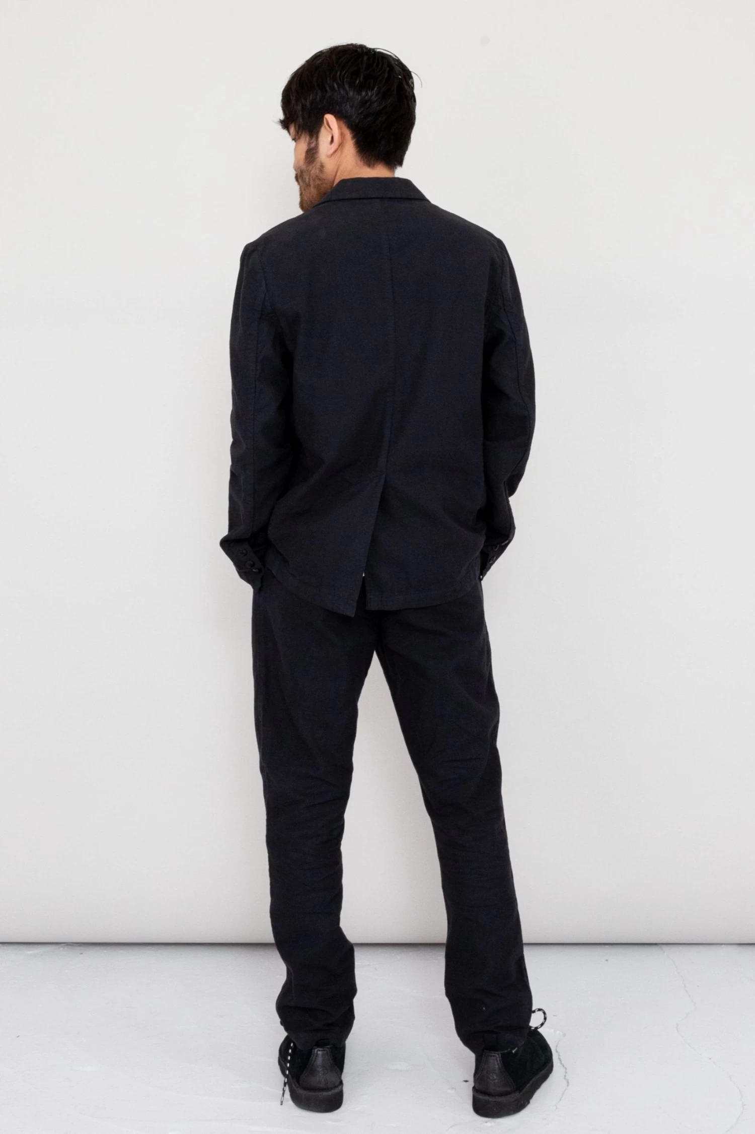 Cotton Linen Blazer - Soft Black 7 Cotton Linen Blazer - Soft Black - Image 5