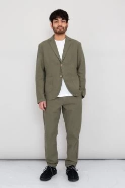 Cotton Linen Blazer - Olive -Folk Store Ryosuke SS23 339 131a18a1 82c5 47d8 a681 3816747e4a7e