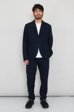 Cotton Linen Blazer - Soft Navy -Folk Store Ryosuke SS23 353 1