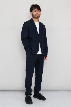 Cotton Linen Blazer - Soft Navy -Folk Store Ryosuke SS23 354 c02d94ec 59df 4b38 b7a4 1400db7c4dcb