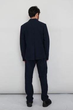 Cotton Linen Blazer - Soft Navy -Folk Store Ryosuke SS23 356 de550ce4 4771 4ad0 a7dc 2b381f1ae7ca