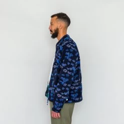 Boxy Puzzle Fleece - Stars And Flowers TH -Folk Store SS24preMarcelo 228