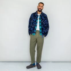 Boxy Puzzle Fleece - Stars And Flowers TH -Folk Store SS24preMarcelo 232