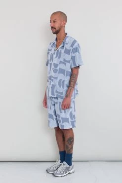 Relaxed Soft Collar Shirt - Blue Moon DP -Folk Store SS25pre Marcelo 958