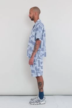 Relaxed Soft Collar Shirt - Blue Moon DP -Folk Store SS25pre Marcelo 959
