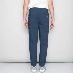 Assembly Pant - Ash Navy Poplin -Folk Store SidneySS24trousers 056