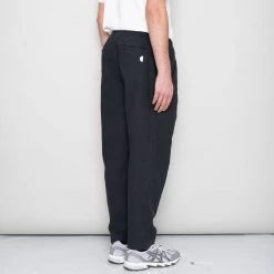 Drawcord Assembly Pant - Soft Black Linen -Folk Store SidneySS24trousers 070