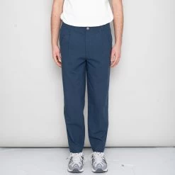 Assembly Pant - Ash Navy Crinkle -Folk Store SidneySS24trousers 071