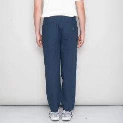 Assembly Pant - Ash Navy Crinkle -Folk Store SidneySS24trousers 074