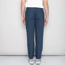 Drawcord Assembly Pant - Ash Navy Poplin 14 Drawcord Assembly Pant - Ash Navy Poplin -Folk Store SidneySS24trousers 082
