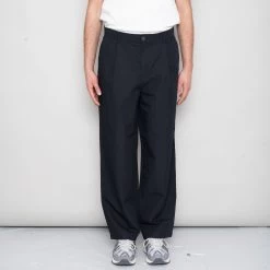 Wide Fit Trouser - Soft Black 12 Wide Fit Trouser - Soft Black -Folk Store SidneySS24trousers 171