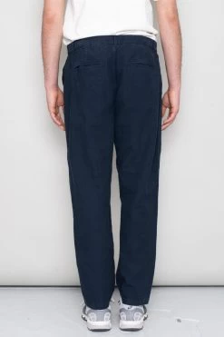Cotton Linen Trouser Fixed - Soft Navy -Folk Store SidneySS24trousers 180