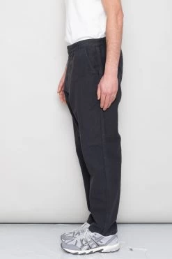 Cotton Linen Trouser Fixed - Soft Black -Folk Store SidneySS24trousers 185