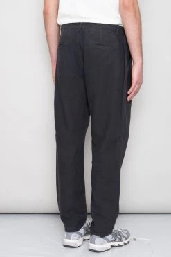 Cotton Linen Trouser Fixed - Soft Black -Folk Store SidneySS24trousers 187