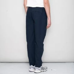 Cotton Linen Trouser Drawcord - Navy -Folk Store SidneySS24trousers 206