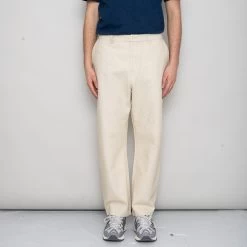 Barrel Leg Pant - Stone Hemp Canvas -Folk Store SidneySS24trousers 213