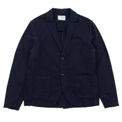 Cotton Linen Blazer - Soft Navy