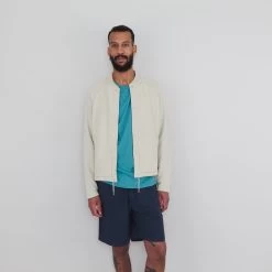 Assembly Short - Ash Navy Crinkle -Folk Store folkss24mensm0738