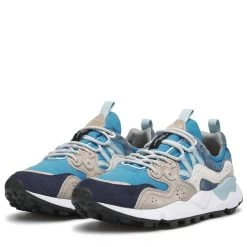 Flower Mountain - Yamano 3 Man - Suede/Nylon - Grey-Celeste Navy