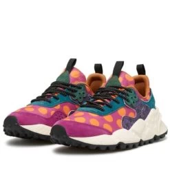 Flower Mountain - Kotetsu Woman - Suede/Nylon Pois Granata-Violet