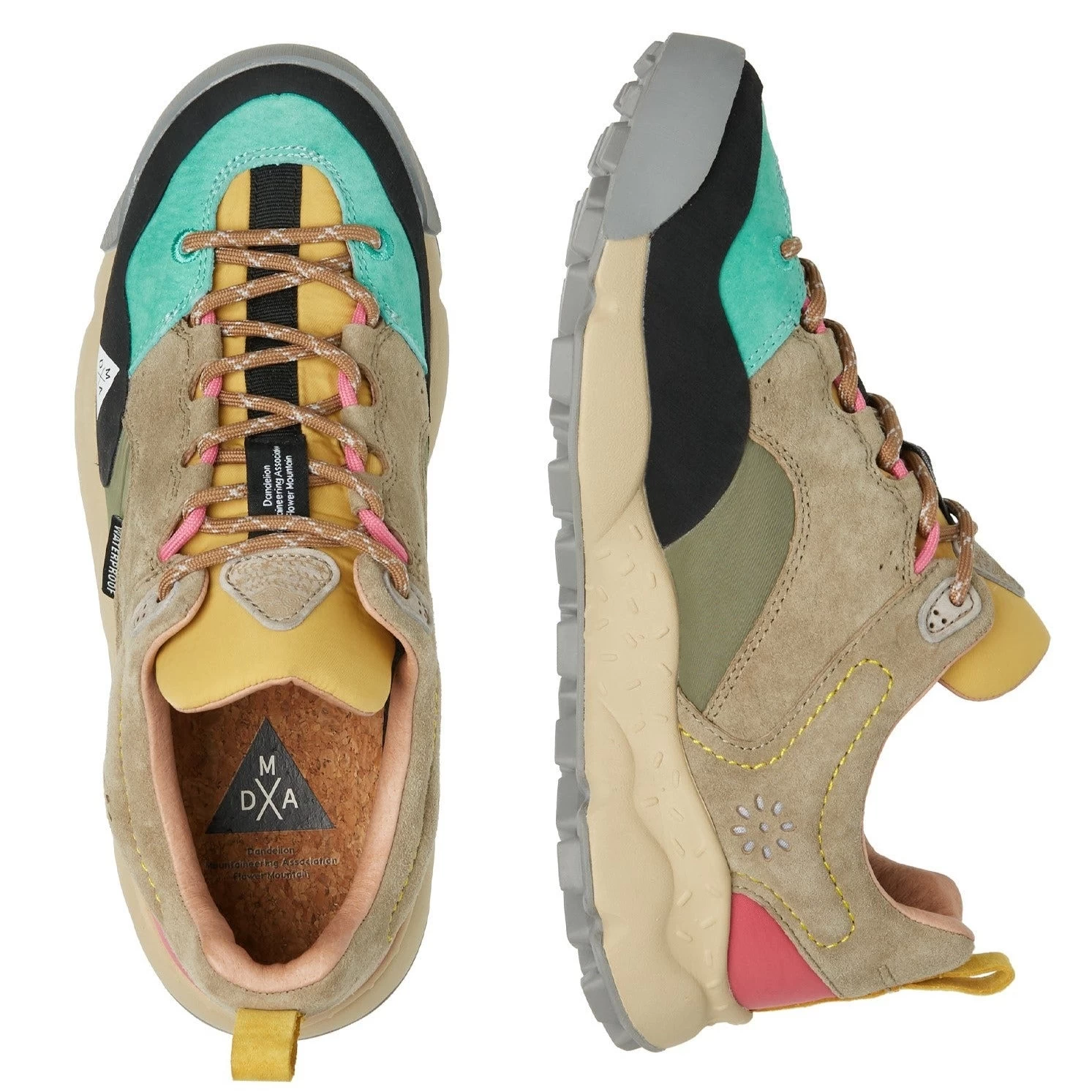 Flower Mountain - Back Country Uni Women - Suede/Technical Nylon - Taupe-Pink 5 Flower Mountain - Back Country Uni Women - Suede/Technical Nylon - Taupe-Pink - Image 3